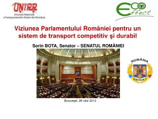 Viziunea Parlamentului României pentru un sistem de transport competitiv şi durabil