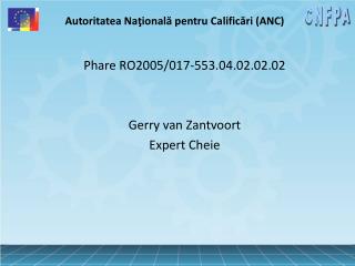 Autoritatea Naţională pentru Calificări (ANC)