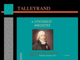 TALLEYRAND