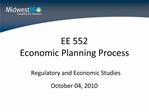 EE 552 Economic Planning Process