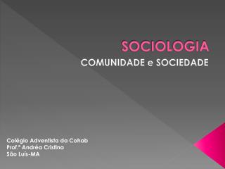 SOCIOLOGIA