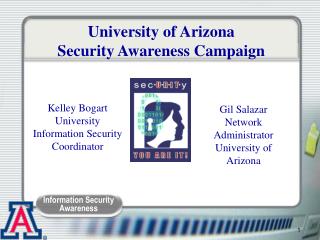 University of Arizona Security Awareness Campaign