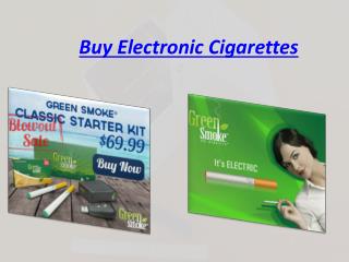 Buy Electronic Cigarettes