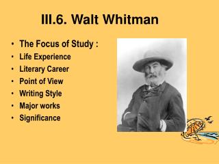III.6. Walt Whitman