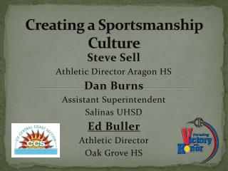 Creating a Sportsmanship Culture
