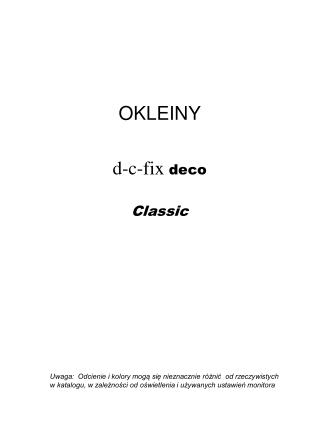 OKLEINY d-c-fix deco Classic