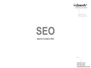 SEO algunos consejos útiles