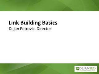 Link Building Basics