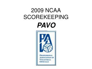 2009 NCAA SCOREKEEPING