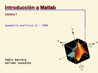 Introducción a Matlab