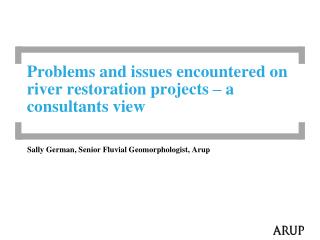 Problems and issues encountered on river restoration projects – a consultants view