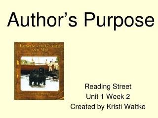 Author’s Purpose