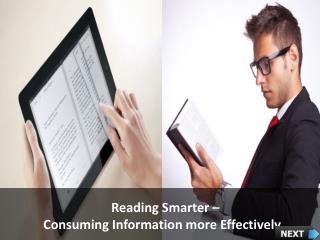 Reading Smarter – Consuming Information more Effectively