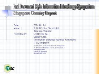 2nd Document Style Information Interchange Symposium