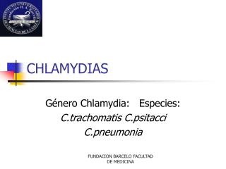 CHLAMYDIAS