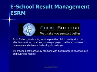 E-School Result Management ESRM