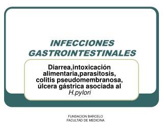 INFECCIONES GASTROINTESTINALES