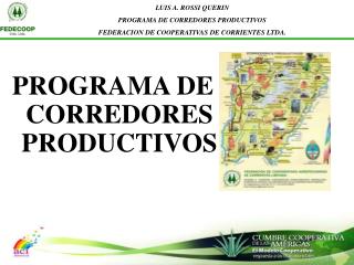 PROGRAMA DE CORREDORES PRODUCTIVOS