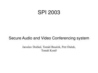 SPI 2003