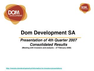 D om Development SA