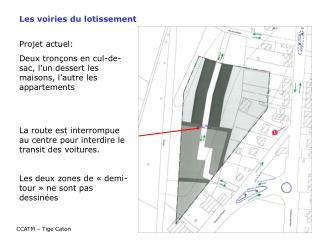 Les voiries du lotissement