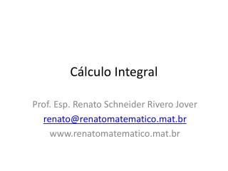 Cálculo Integral