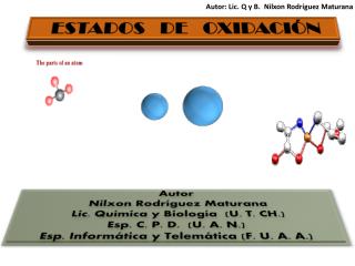 Autor Nilxon Rodríguez Maturana Lic. Química y Biología (U. T. CH.) Esp . C. P. D. (U. A. N.)