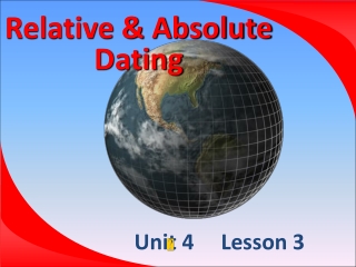 Relative & Absolute Dating
