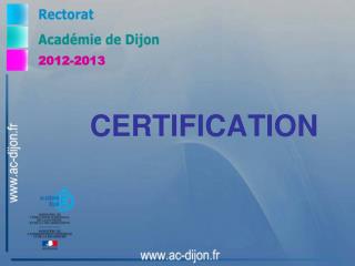 CERTIFICATION