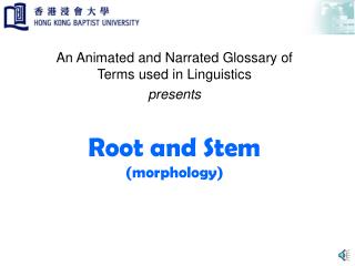 Root and Stem (morphology)