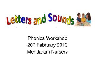 Phonics Workshop 20 th February 2013 Mendaram Nursery