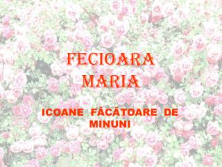 Fecioara MARIA