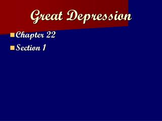 Great Depression