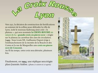 La Croix Rousse Lyon