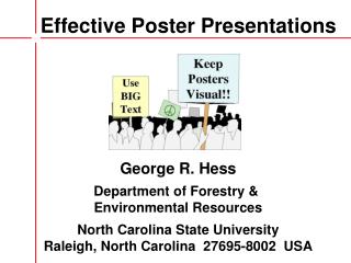 Effective Poster Presentations