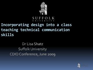 Incorporating design into a class teaching technical communication skills