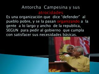 Antorcha Campesina y sus atrocidades