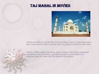 Taj Mahal in Movies
