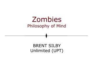 Zombies Philosophy of Mind