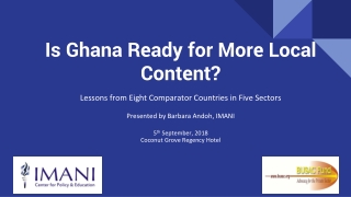 Is Ghana Ready for More Local Content?