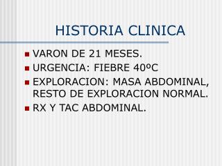 HISTORIA CLINICA