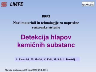 RRP3 Novi materiali in tehnologije za napredne senzorske sisteme