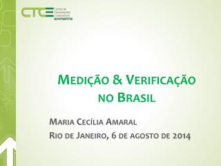 Medição &amp; Verificação no Brasil