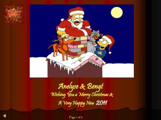 Anelyse &amp; Bengt Wishing You a Merry Christmas &amp; A Very Happy New 2011