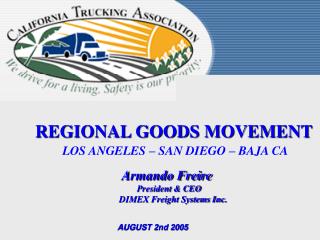 REGIONAL GOODS MOVEMENT