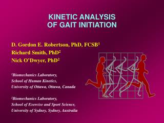 KINETIC ANALYSIS OF GAIT INITIATION