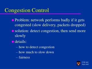 Congestion Control