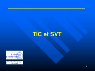 TIC et SVT