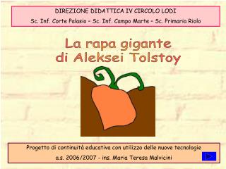 La rapa gigante di Aleksei Tolstoy