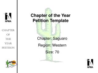 Chapter of the Year Petition